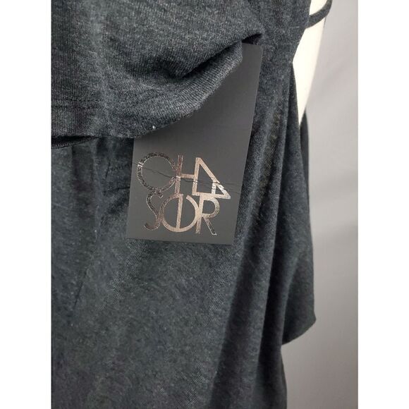 Chaser Vintage Tribend Jersey heather gray open back size medium - Picture 4 of 5